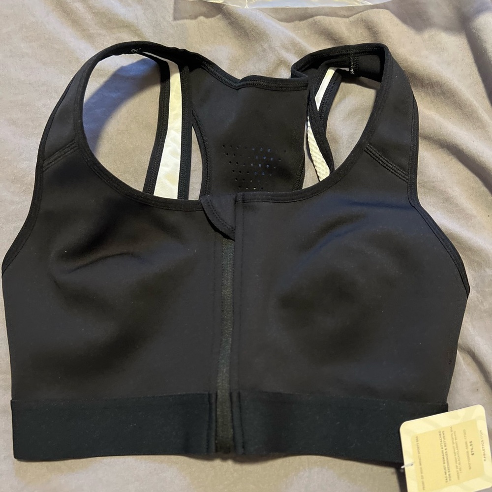 Front Zip High Impact Sports Bra